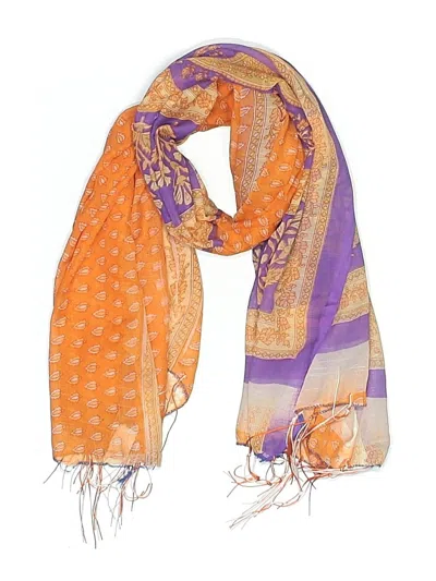 Pre-owned Unbranded Scarf In Orange