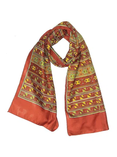 Pre-owned Unbranded Scarf In Orange