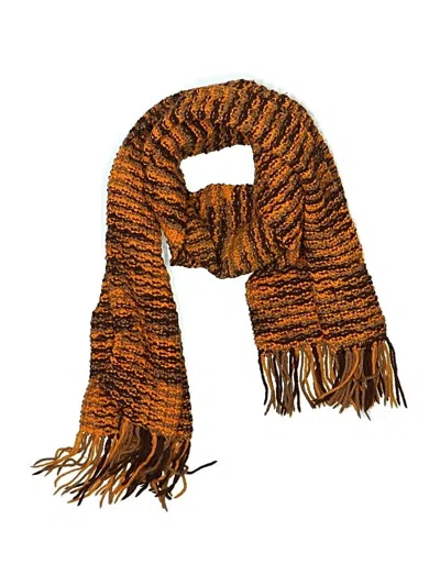 Pre-owned Unbranded Scarf In Orange