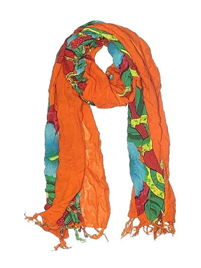 Pre-owned Unbranded Scarf In Orange