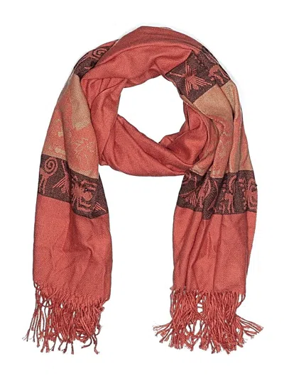 Pre-owned Unbranded Scarf In Orange