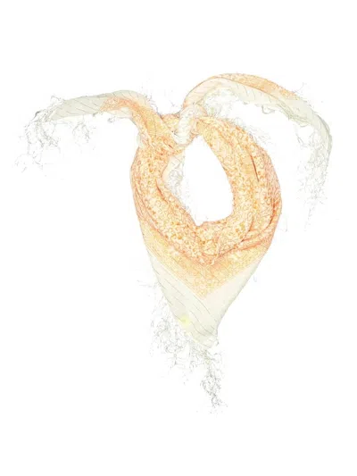 Pre-owned Unbranded Scarf In Orange