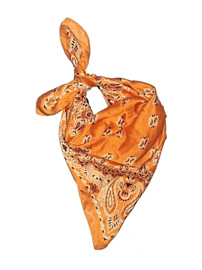 Pre-owned Unbranded Scarf In Orange