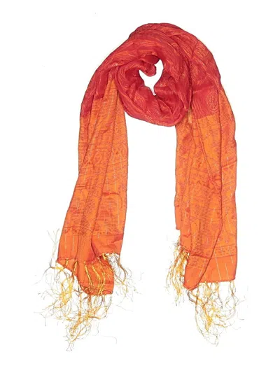 Pre-owned Unbranded Scarf In Orange
