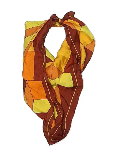 Pre-owned Unbranded Scarf In Orange