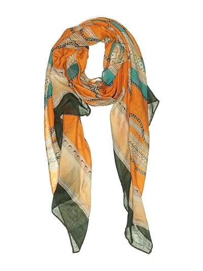 Pre-owned Unbranded Scarf In Orange