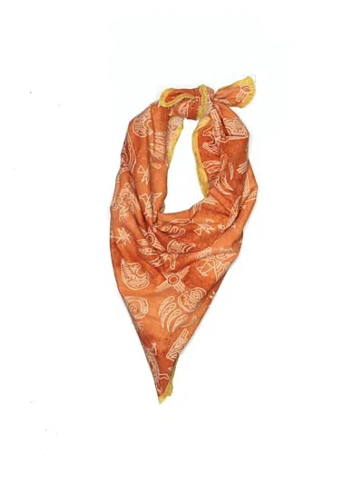 Pre-owned Unbranded Scarf In Orange