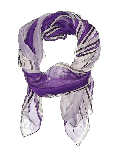 Pre-owned Unbranded Scarf In Purple
