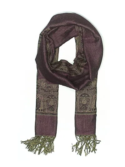 Pre-owned Unbranded Scarf In Purple