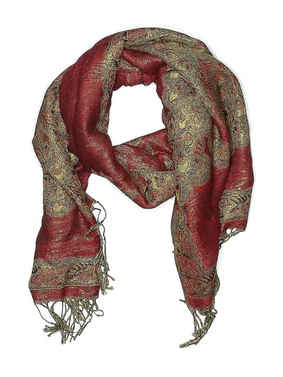 Pre-owned Unbranded Scarf In Red