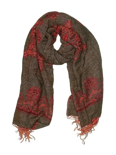 Pre-owned Unbranded Scarf In Red