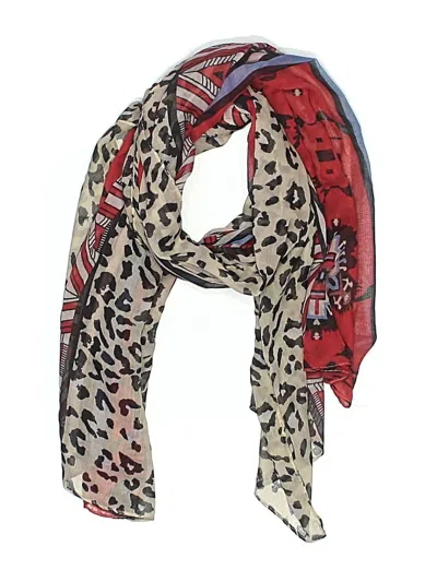 Pre-owned Unbranded Scarf In Red