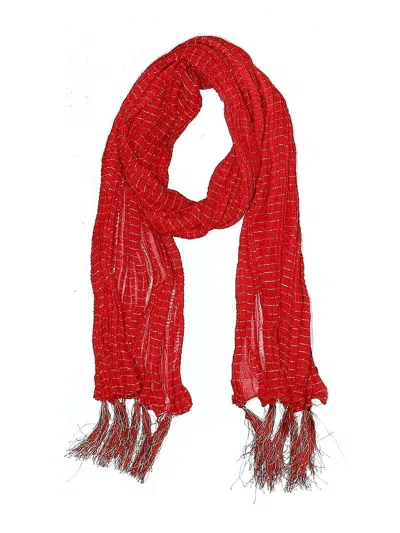 Pre-owned Unbranded Scarf In Red