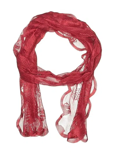 Pre-owned Unbranded Scarf In Red