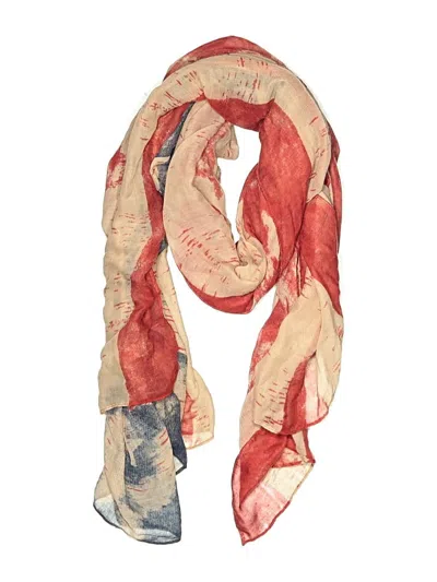 Pre-owned Unbranded Scarf In Red