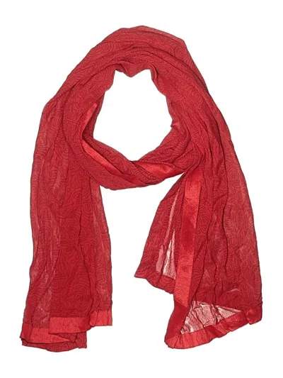 Pre-owned Unbranded Scarf In Red