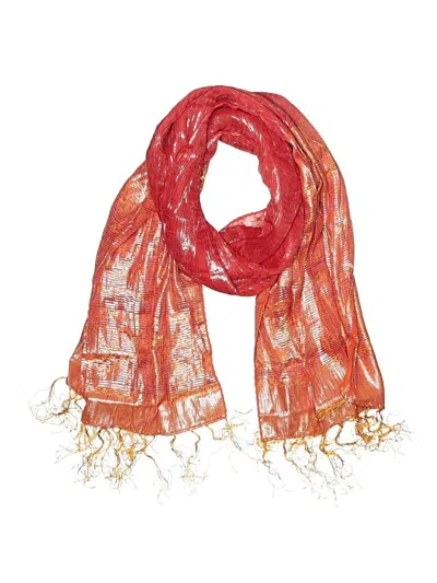 Pre-owned Unbranded Scarf In Red