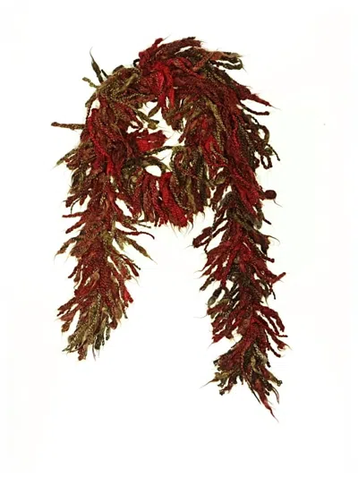 Pre-owned Unbranded Scarf In Red