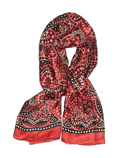 Pre-owned Unbranded Scarf In Red