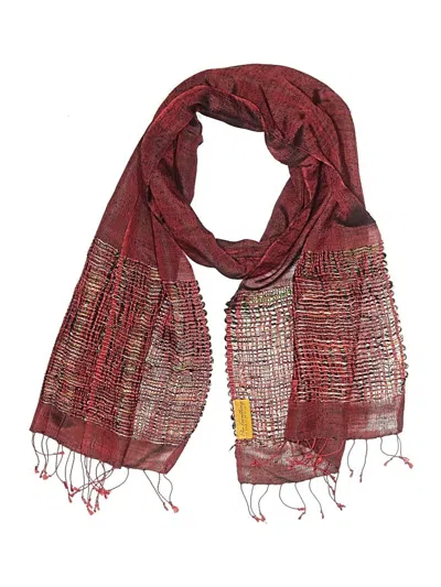 Pre-owned Unbranded Scarf In Red