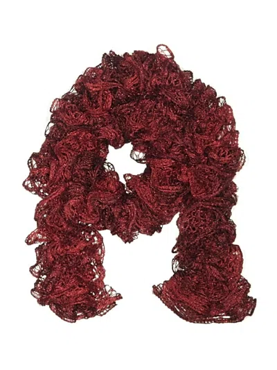 Pre-owned Unbranded Scarf In Red