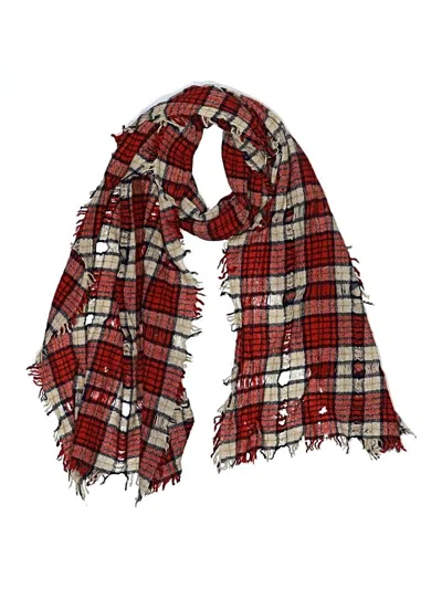 Pre-owned Unbranded Scarf In Red