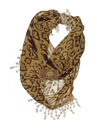 Pre-owned Unbranded Scarf In Tan