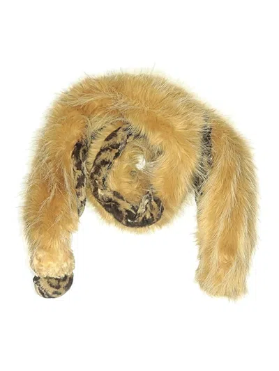Pre-owned Unbranded Scarf In Tan