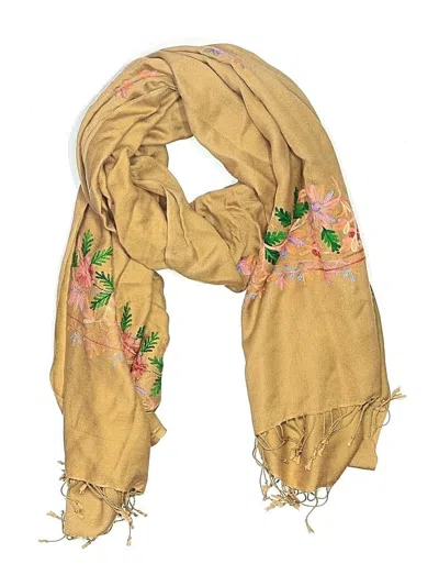 Pre-owned Unbranded Scarf In Tan