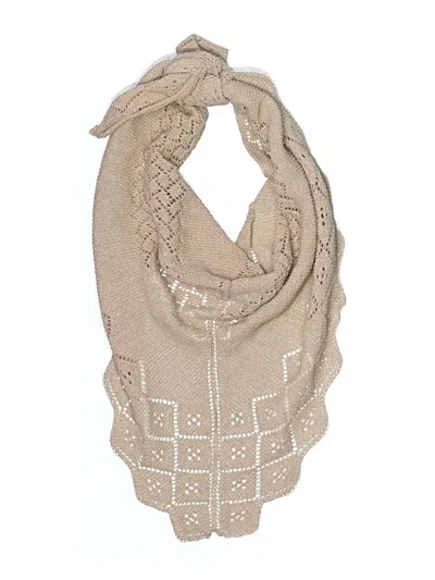 Pre-owned Unbranded Scarf In Tan