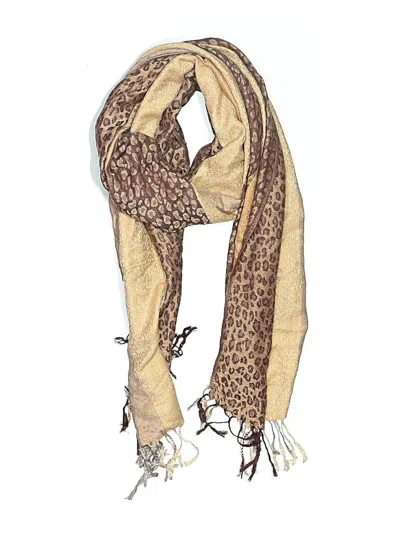 Pre-owned Unbranded Scarf In Tan