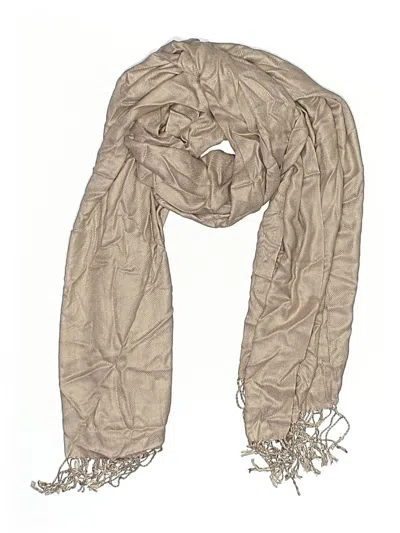 Pre-owned Unbranded Scarf In Tan