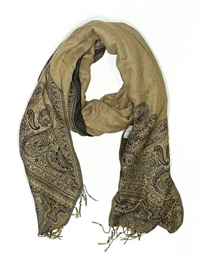 Pre-owned Unbranded Scarf In Tan
