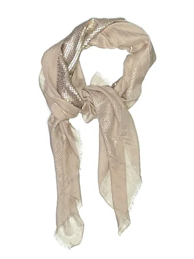 Pre-owned Unbranded Scarf In Tan