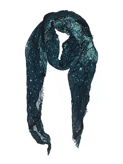 Pre-owned Unbranded Scarf In Teal