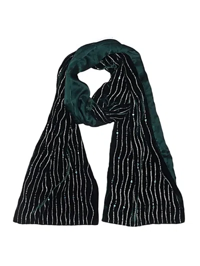 Pre-owned Unbranded Scarf In Teal