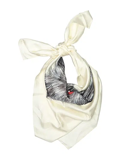 Pre-owned Unbranded Scarf In White