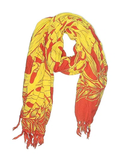 Pre-owned Unbranded Scarf In Yellow