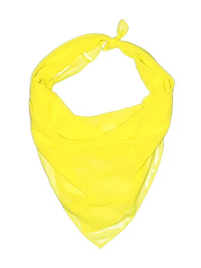 Pre-owned Unbranded Scarf In Yellow