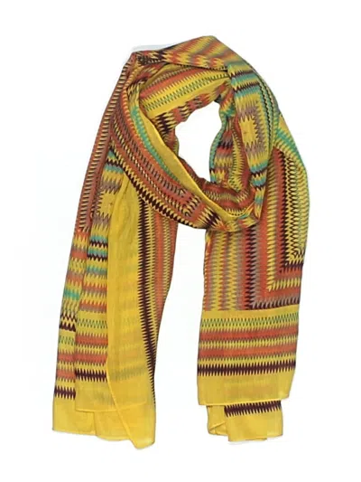 Pre-owned Unbranded Scarf In Yellow