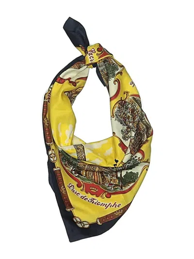 Pre-owned Unbranded Scarf In Yellow