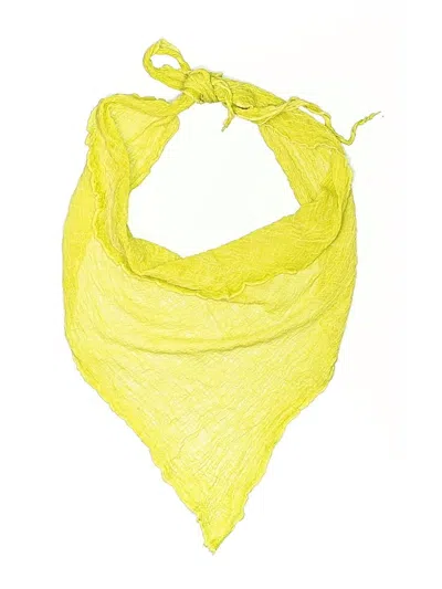 Pre-owned Unbranded Scarf In Yellow