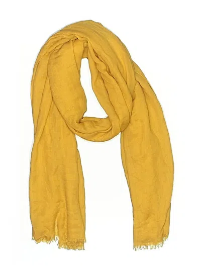 Pre-owned Unbranded Scarf In Yellow