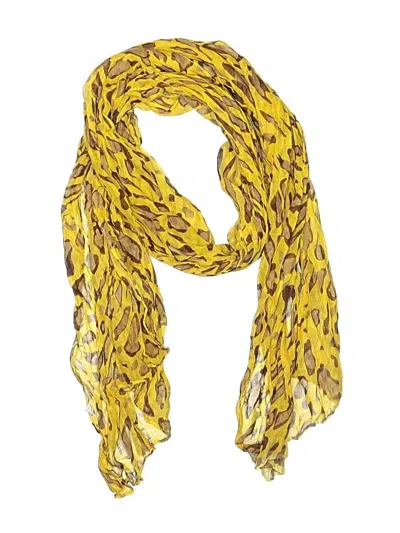 Pre-owned Unbranded Scarf In Yellow