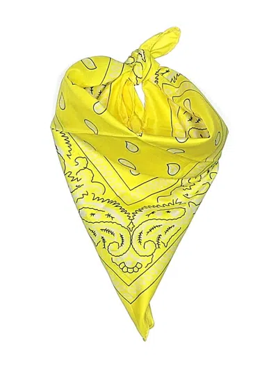 Pre-owned Unbranded Scarf In Yellow