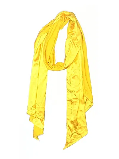 Pre-owned Unbranded Scarf In Yellow