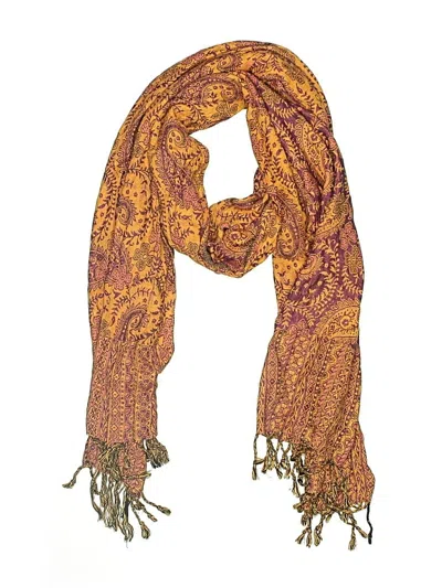 Pre-owned Unbranded Scarf In Yellow