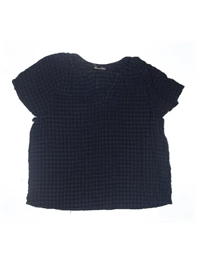 Pre-owned Unbranded Kids' Short Sleeve Blouse In Black