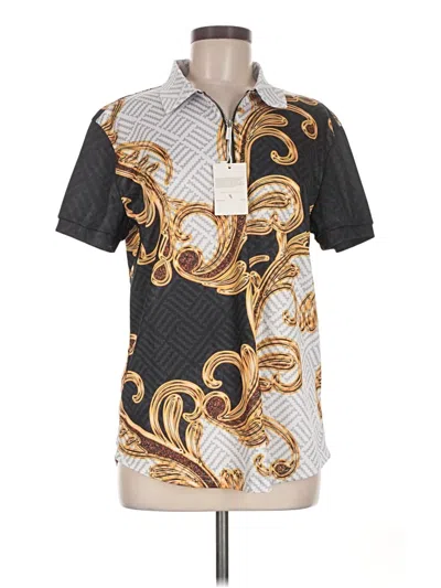 Unbranded Short Sleeve Blouse In Multi