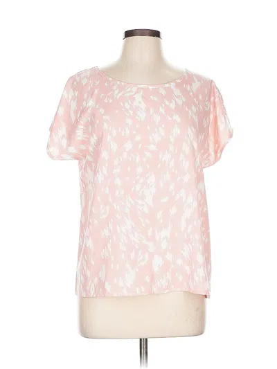 Pre-owned Unbranded Short Sleeve Blouse In Pink